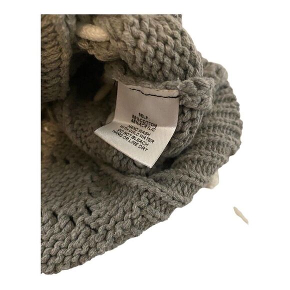 Mod On Trend Sweater Womens Medium Gray Long Sleeve Cropped Crewneck - Picture 5 of 11